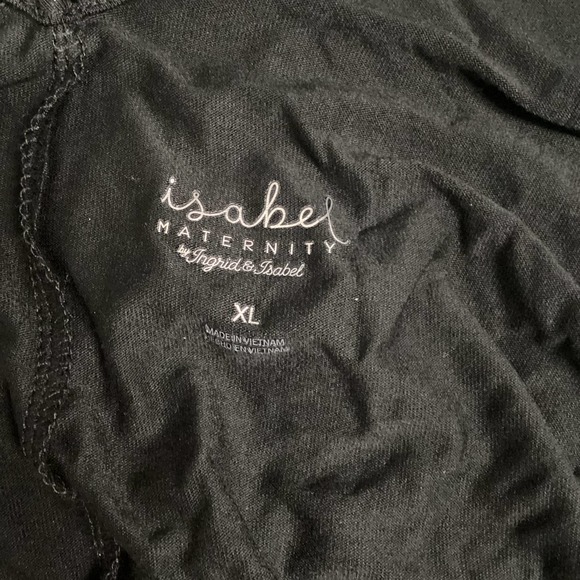 Isabel Maternity NWT Women's Black V Neck Sleeveless Rayon Blouse Top - Picture 5 of 7